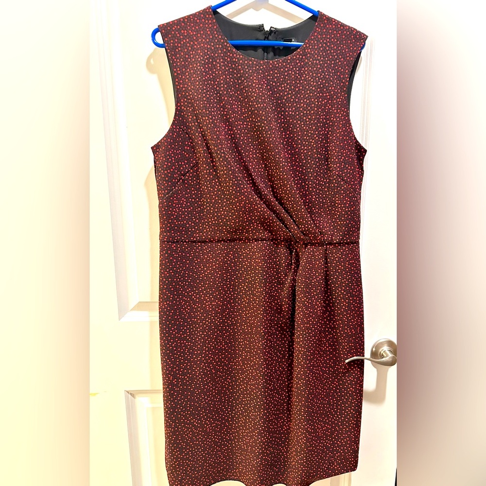 Maroon Spotted Dress